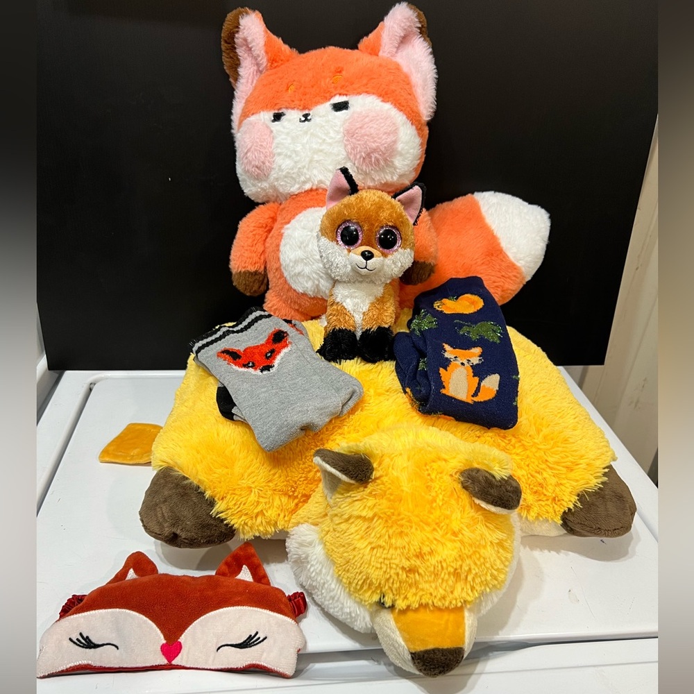 Adorable fox plush and more bundle